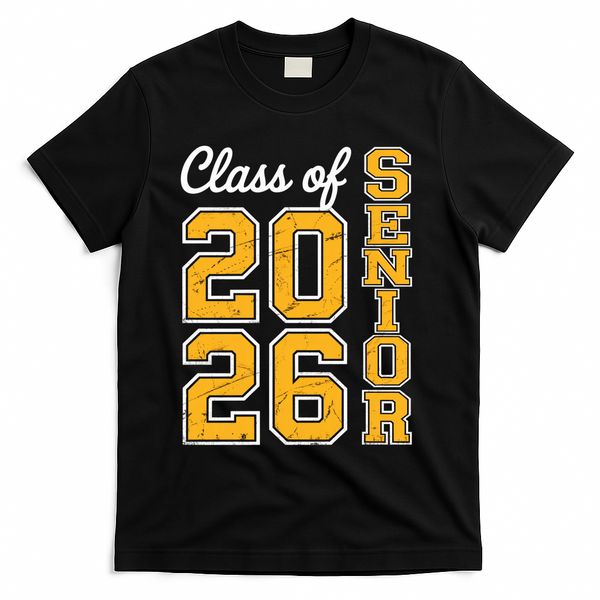2026 Senior Graduation T-Shirt - Black