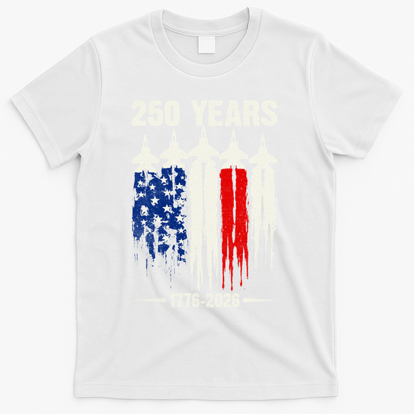 250 Years Air Force 1776-2026 250th Anniversary Of America T-Shirt - White