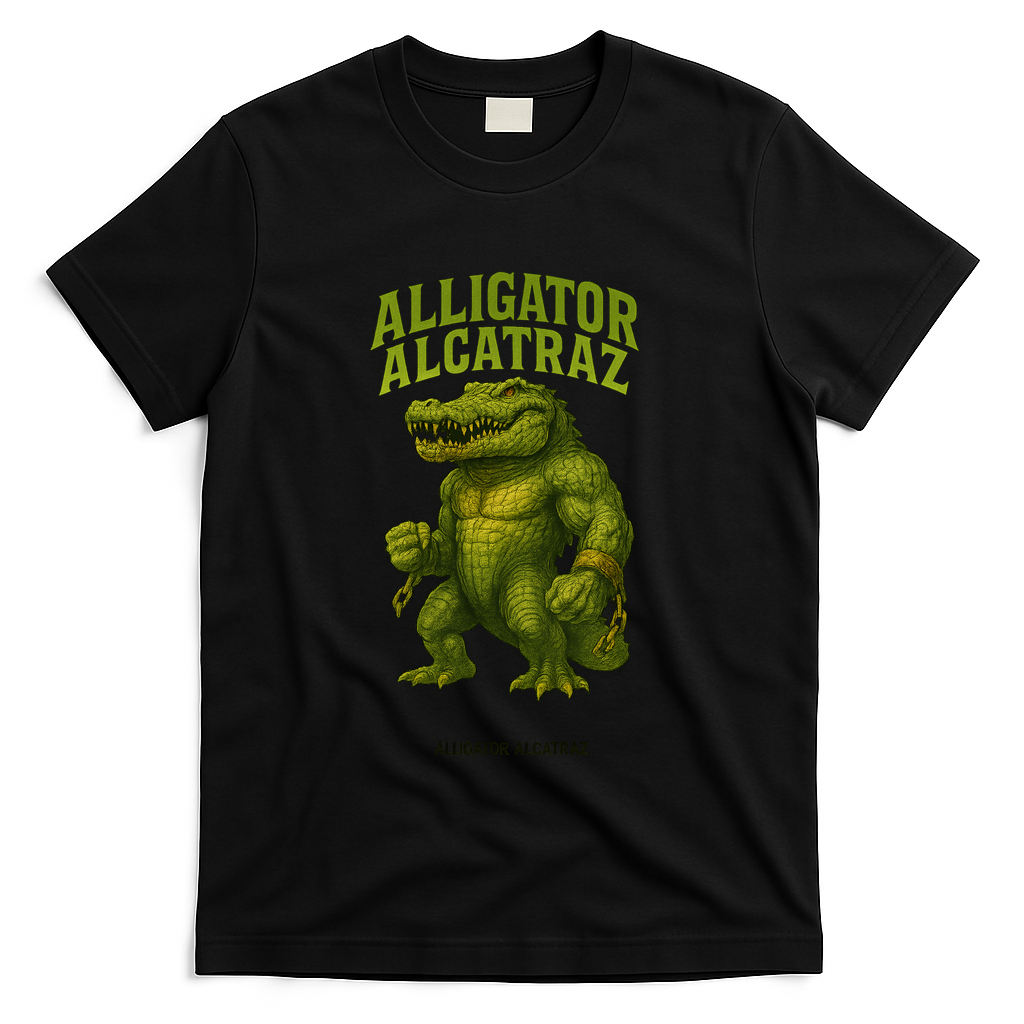 Alligator Alcatraz T-Shirt - Black