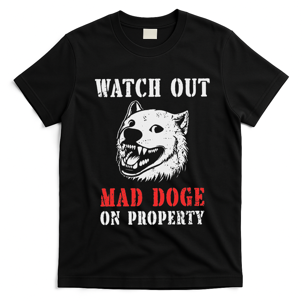 Anti Doge Pro Doge Sign T-Shirt - Black
