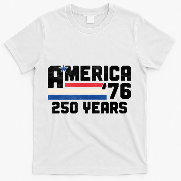 America Retro 250 Years 250th Anniversary USA 1776 T-Shirt - White