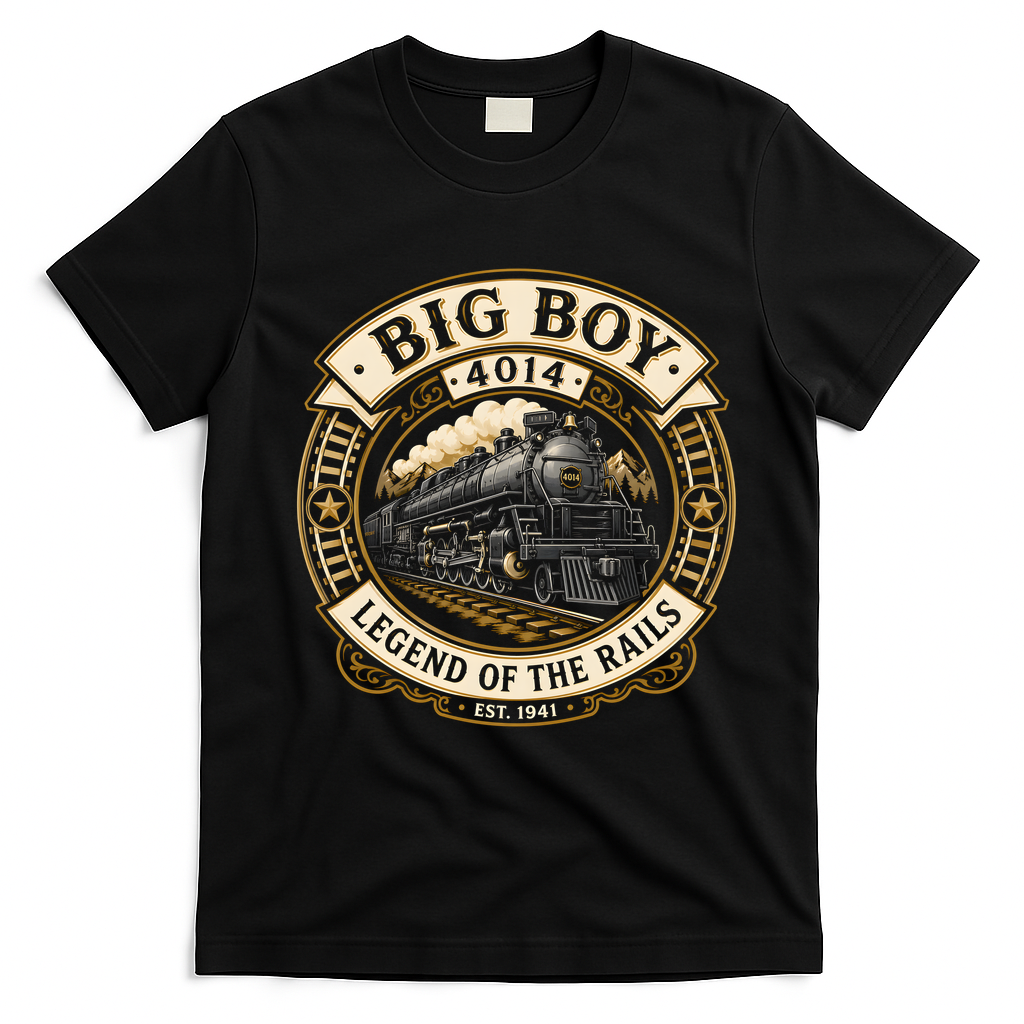 Big Boy 4014 Legend Of The Rails T-Shirt - Black