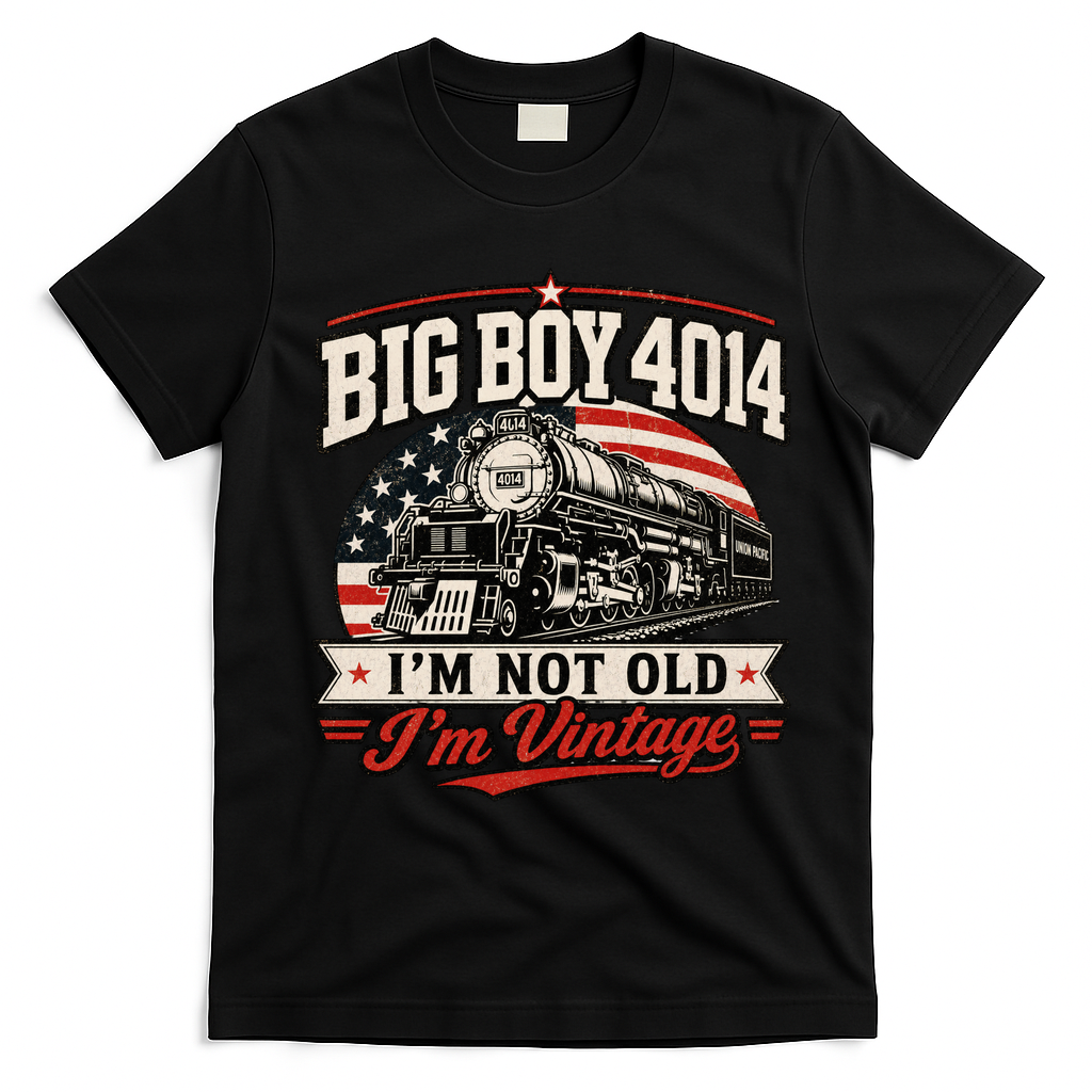 Big Boy 4014 I'm Not Old I'm Vintage T-Shirt - Black
