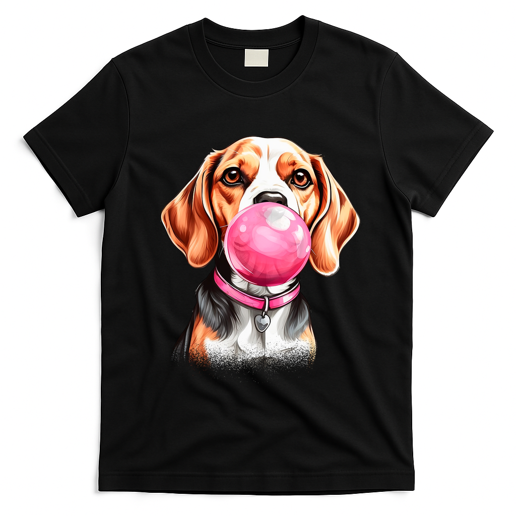 Beagle Bubblegum T-Shirt - Black