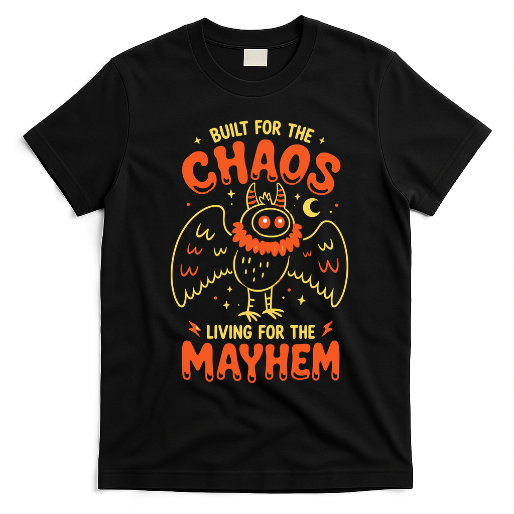 Built For Chaos Living For The Mayhem T-Shirt - Black