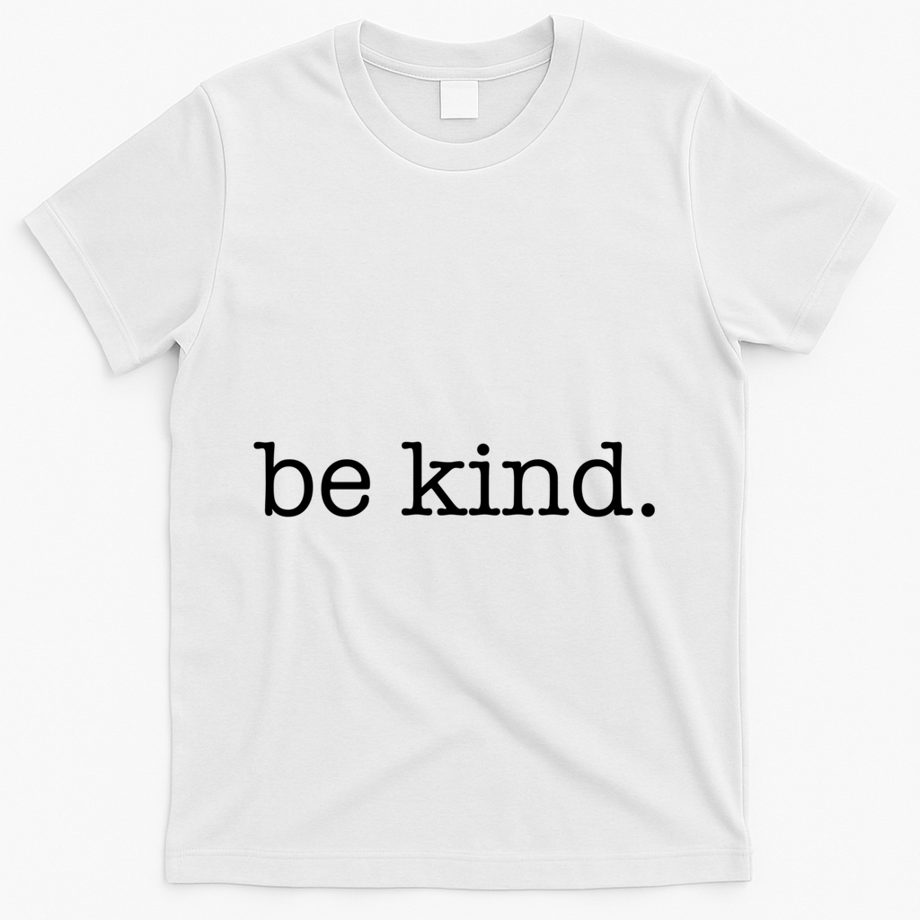 Be Kind In A World Where You Can Be Anything Typewriter Great Gift T-Shirt - White