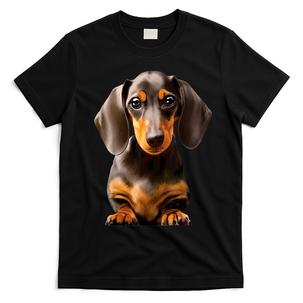 Cute Dachshund Dog Lover Animal Pet Trainer Best Gift T-Shirt - Black