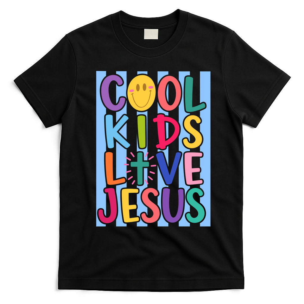 Cool Kids Love Jesus T-Shirt - Black