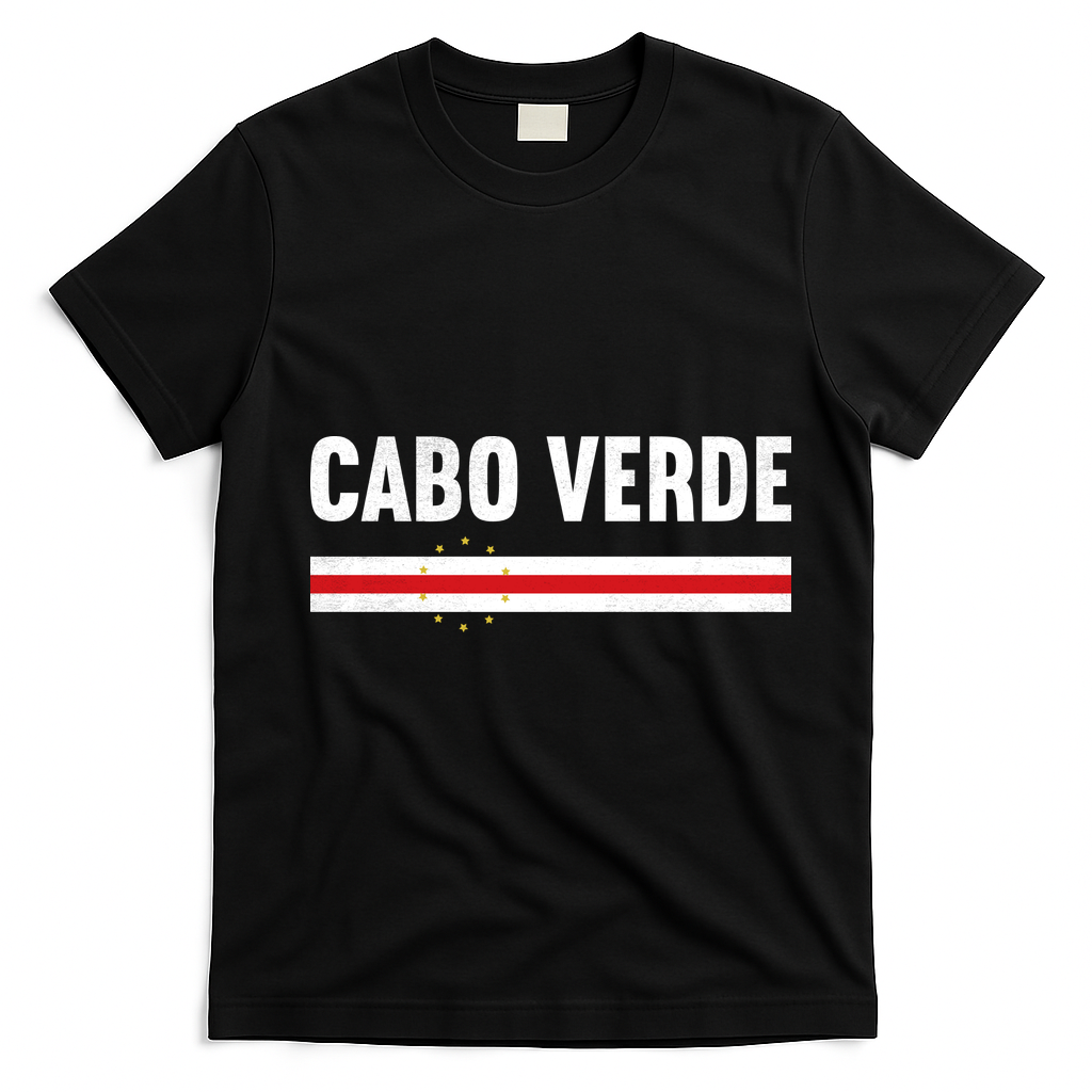 Cabo Verde Flag National Pride T-Shirt - Black