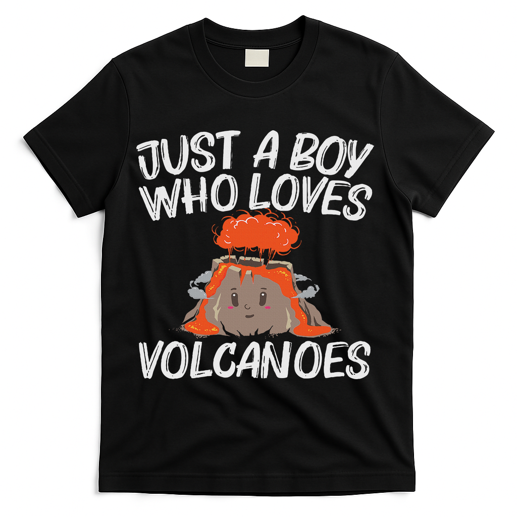 Cool Volcano Gift For Lava Magma Eruption Geology T-Shirt - Black