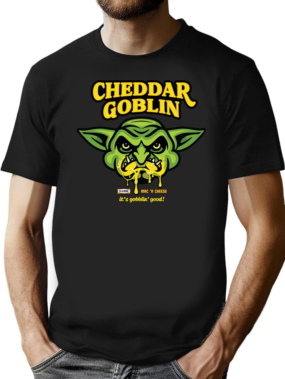 Cheddar Goblin Classic Black T-Shirt - Black