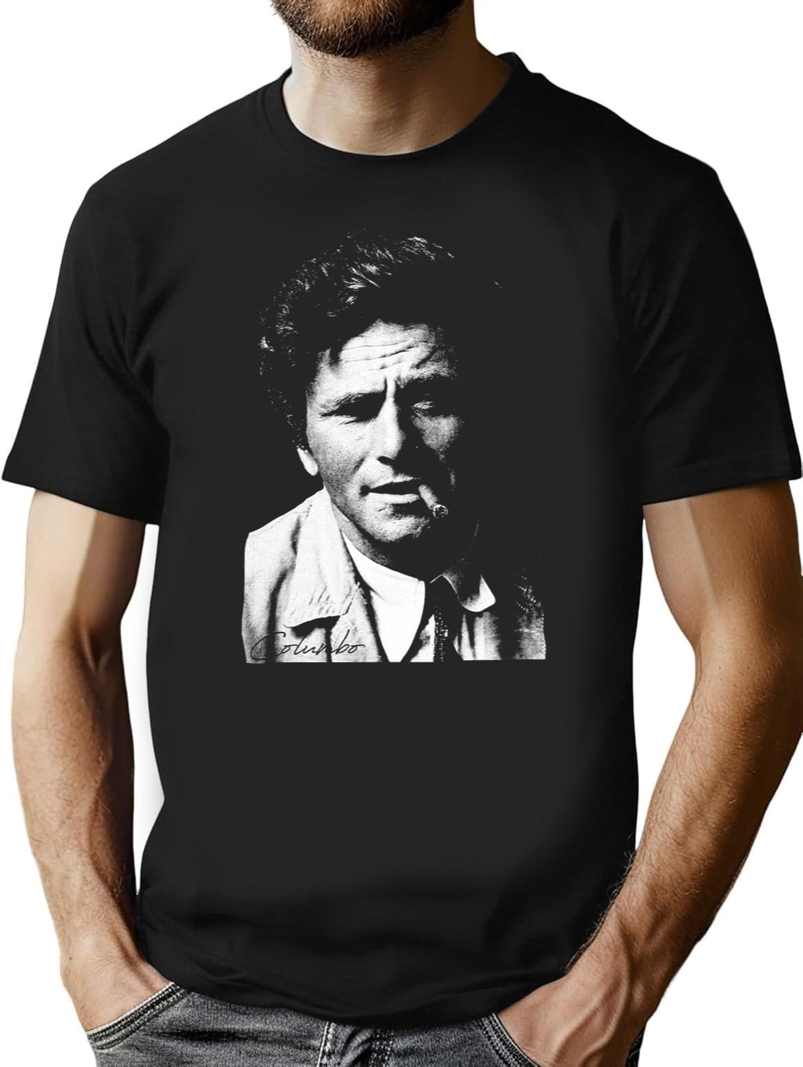 Columbo Portrait Essential Black T-Shirt - Black