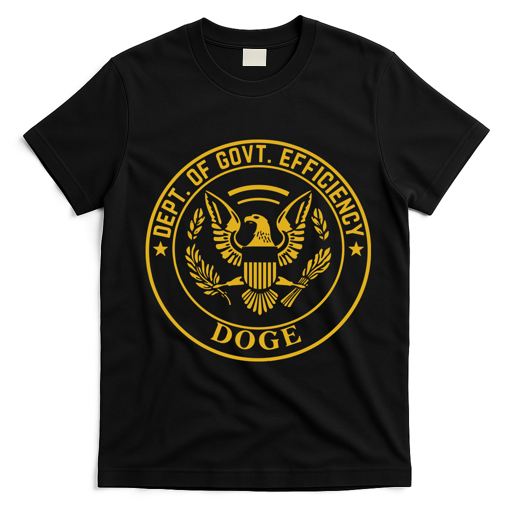 Dixiechick Doge Dept Of Govt Efficiency T-Shirt - Black