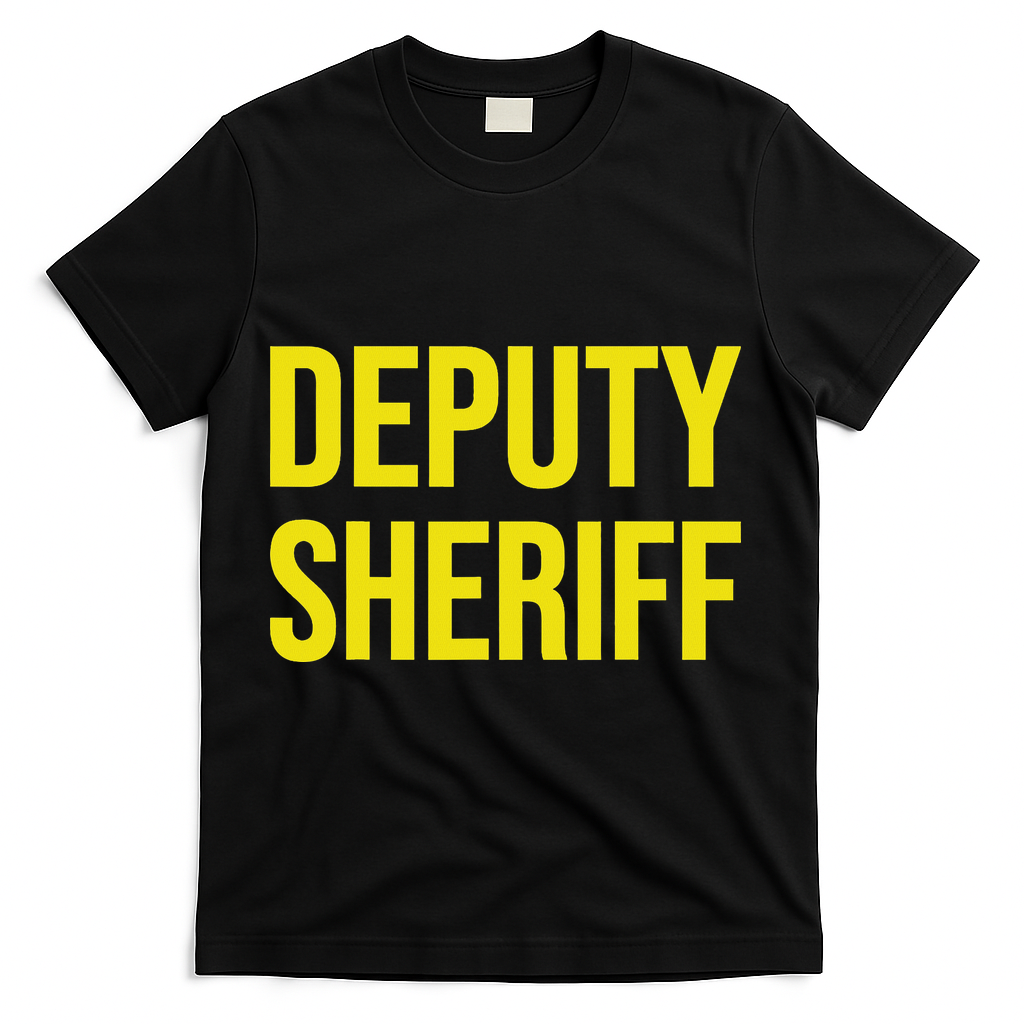 Deputy Sheriff Police Law Enforcement Uniform Costume T-Shirt - Black