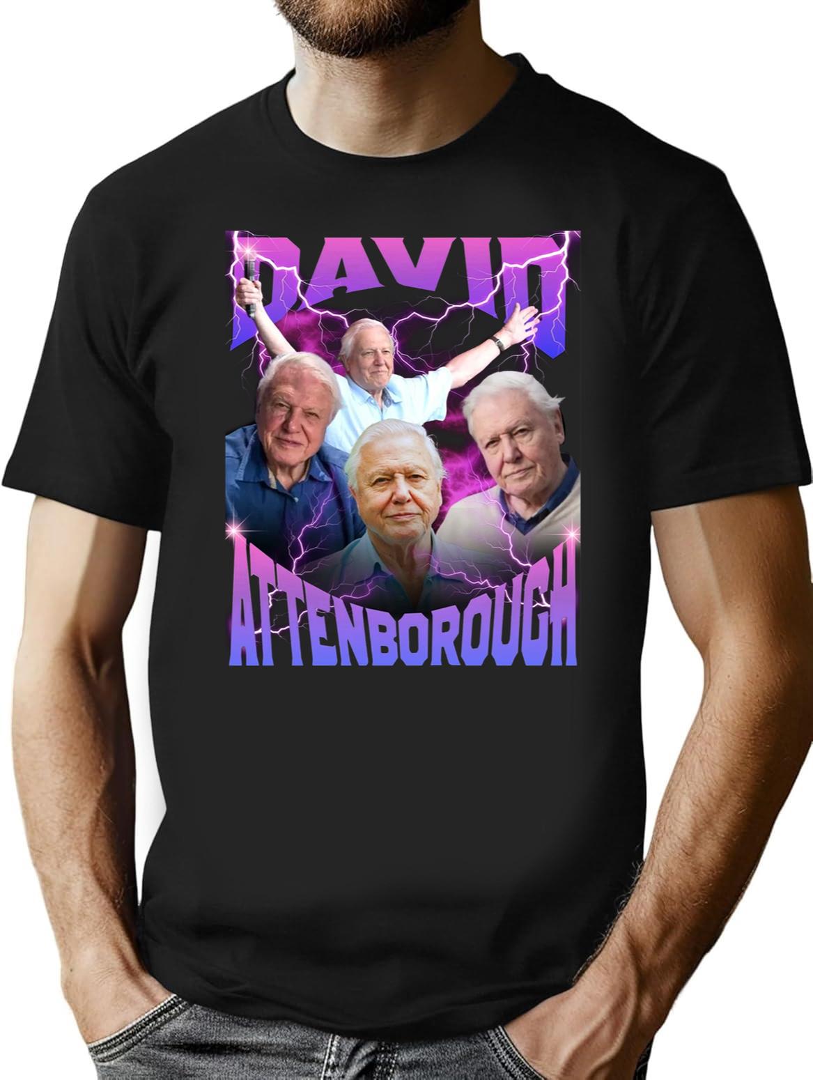 David Attenborough BBC Nature Documentary Lover Bootleg Rap Black T-Shirt - Black