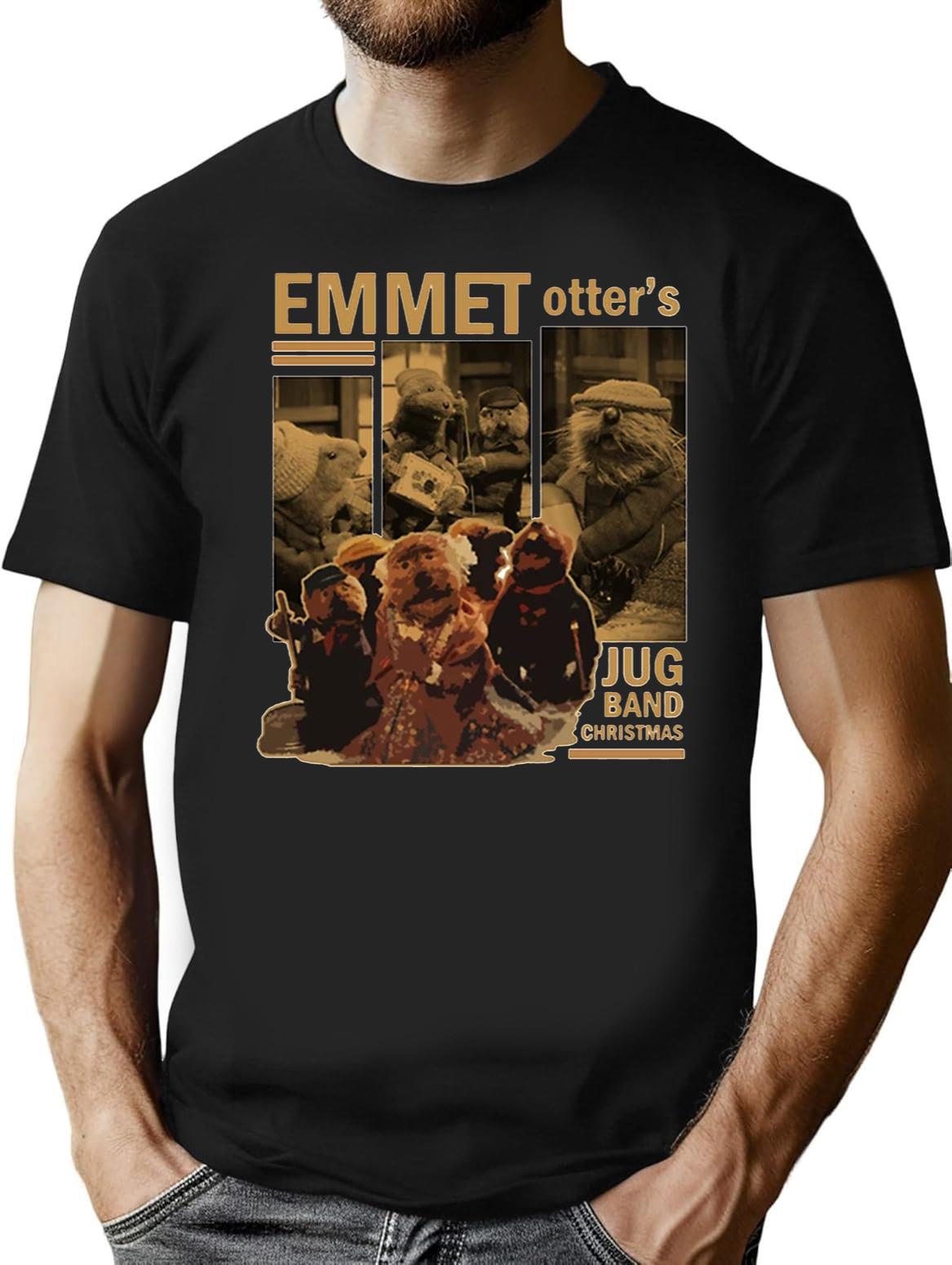 Emmet Otter Newshirtemmet Otters Retro Jug Band Black T-Shirt - Black