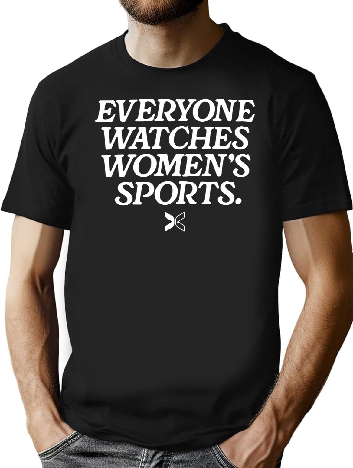 Everyone Watches Women’S Sports Black T-Shirt - Black