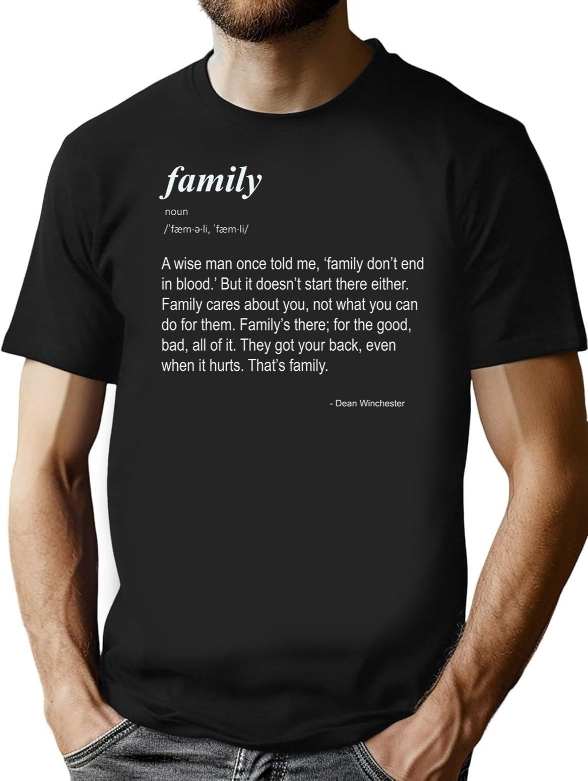 Family Don't End in Blood Black T-Shirt - Black
