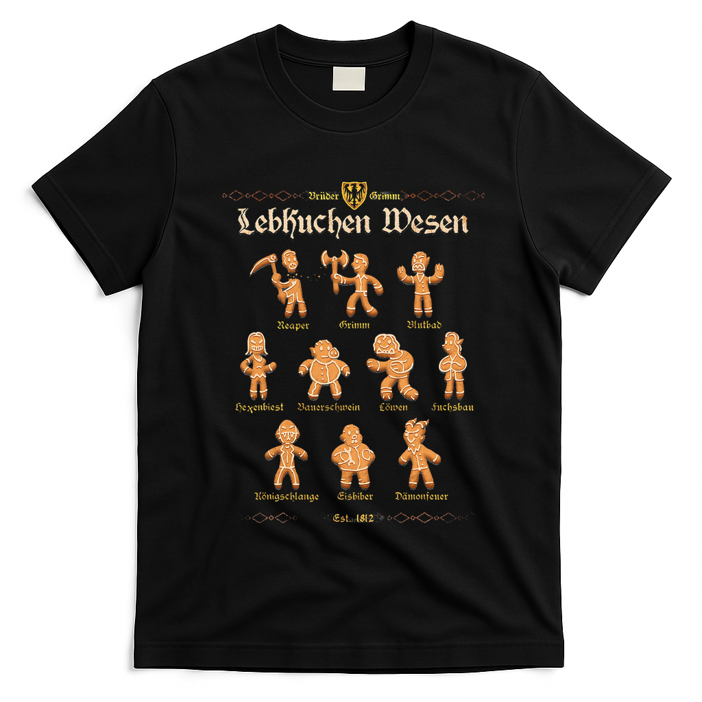 Grimm Gingerbread T-Shirt - Black