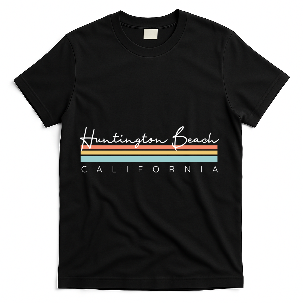 Huntington Beach California Cool Gift T-Shirt - Black