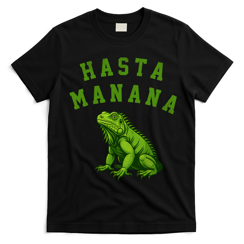 Hasta Manana Iguana T-Shirt - Black