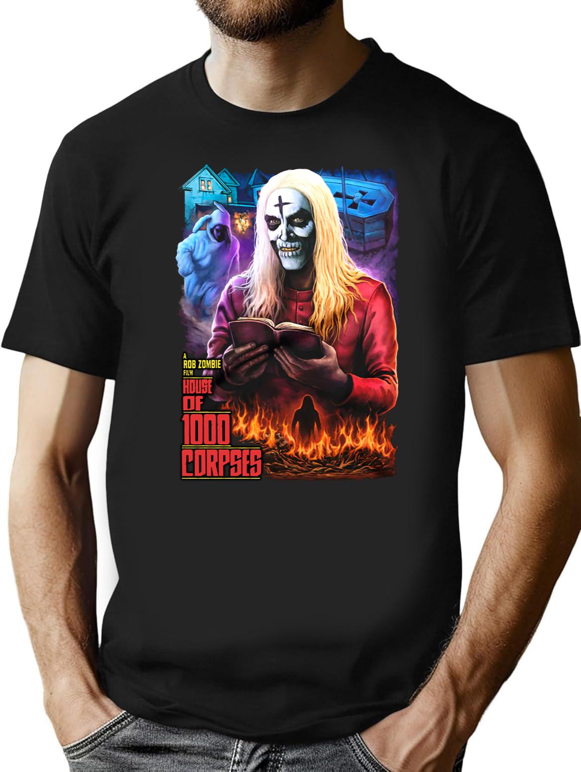 House of 1000 Corpses No Funny Books Black T-Shirt - Black