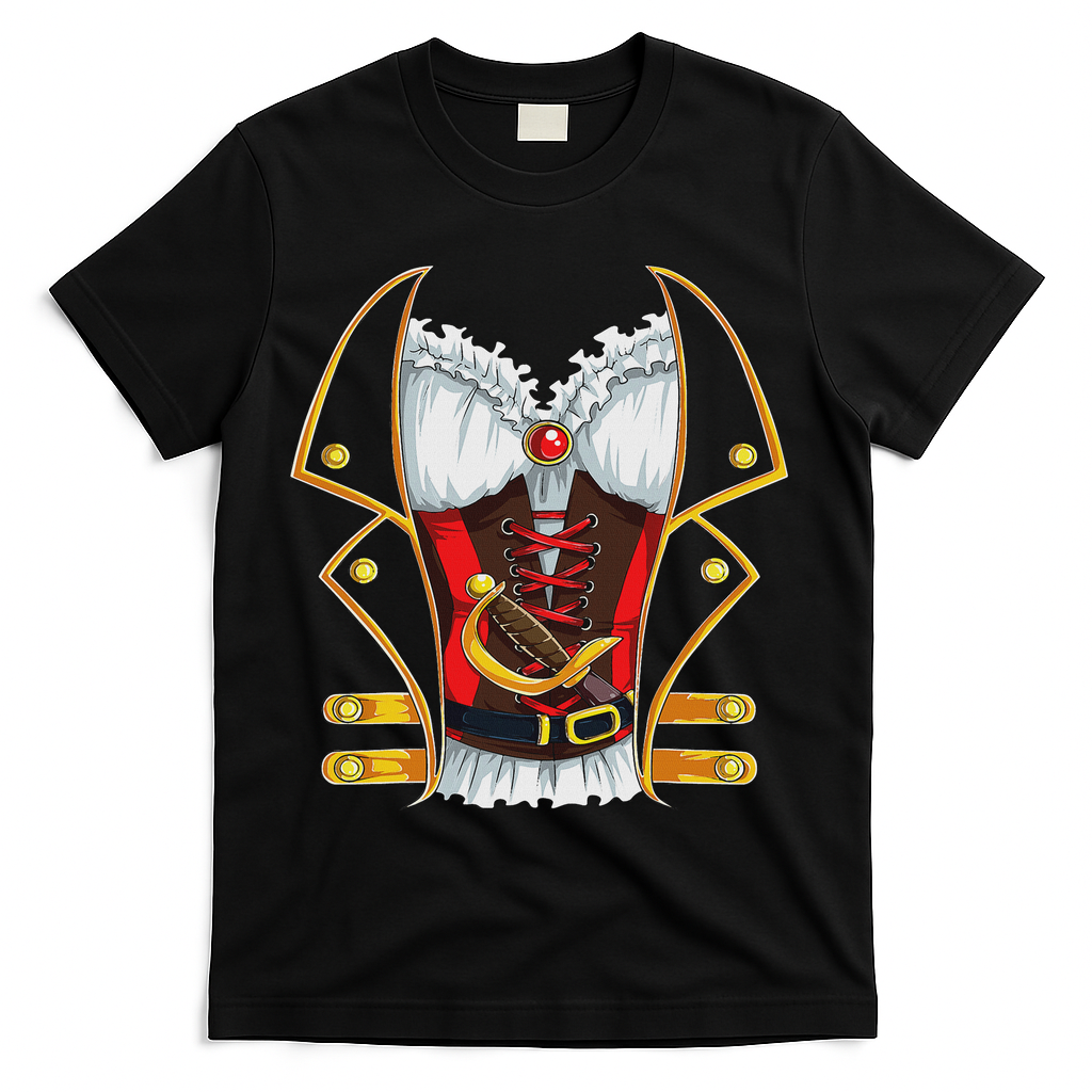 Jolly Roger Pirate Clothing Women Halloween T-Shirt - Black