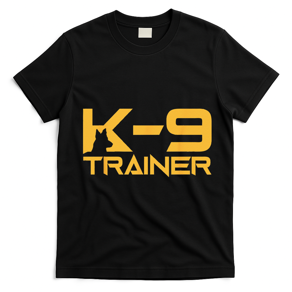 K9 K9 Dog Handler Trainer Police Security Halloween T-Shirt - Black