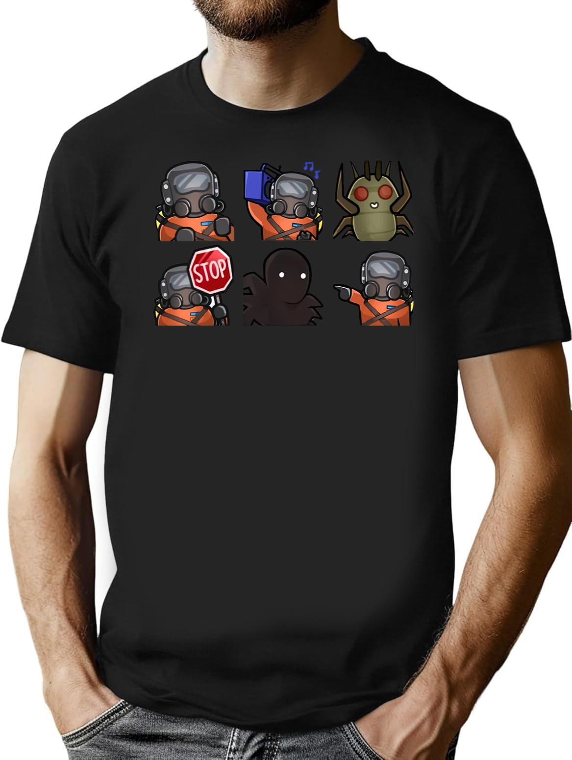Lethal Company Funny Cute Black T-Shirt - Black
