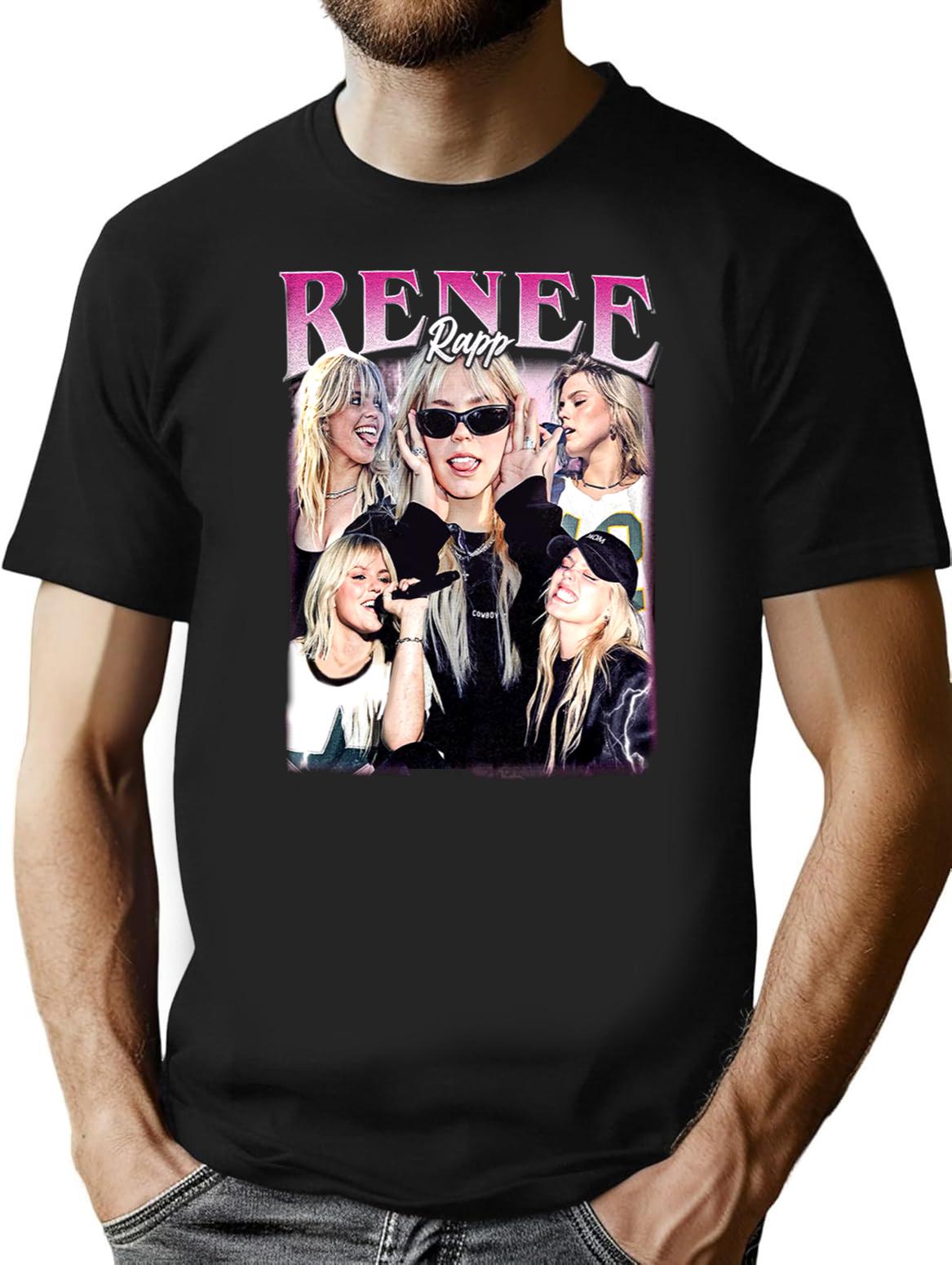Limited Renee Rapp Vintage Shirt Gift for Woman anda Man Black T-Shirt - Black