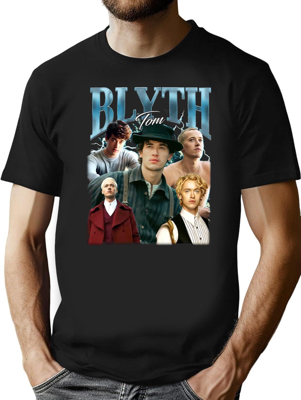 Limited Tom Blyth Vintage Shirt Gift for Woman and Man Black T-Shirt - Black