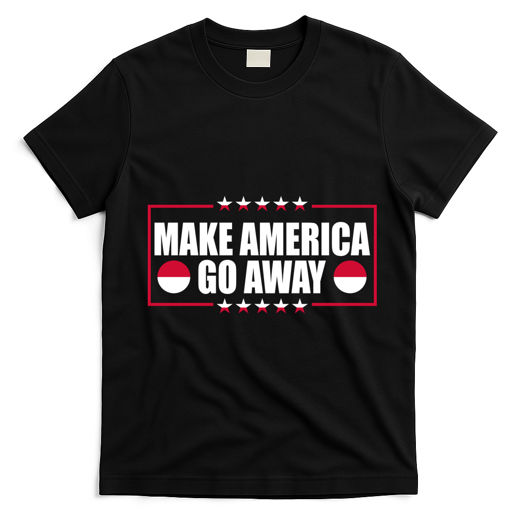 Make America Go Away MAGA Support Greenland T-Shirt - Black
