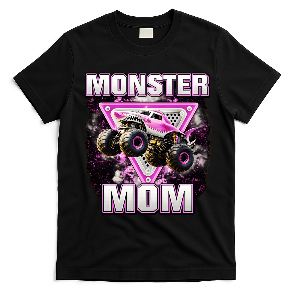 Monster Truck Mom T-Shirt - Black