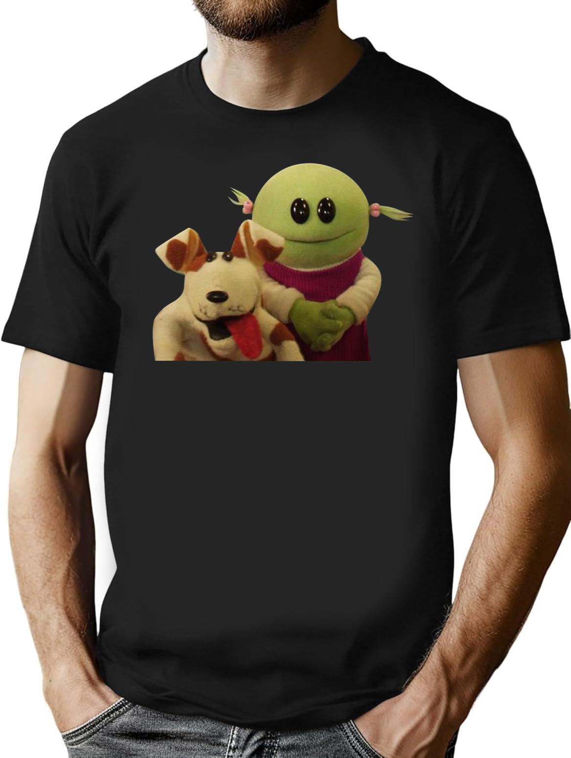 Nanalan Mona and Russer Black T-Shirt - Black