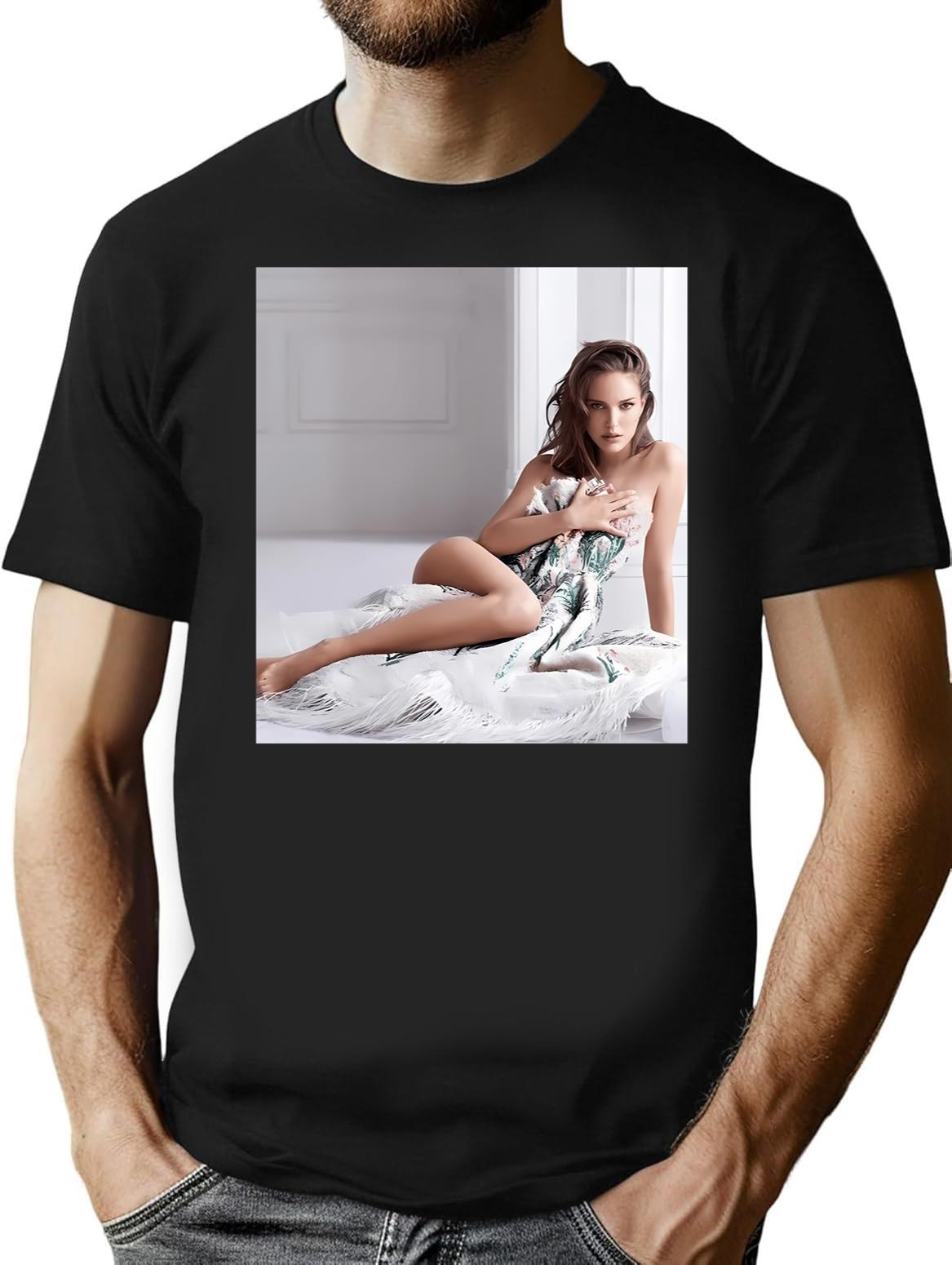 Natalie Portman Sexy Black T-Shirt - Black