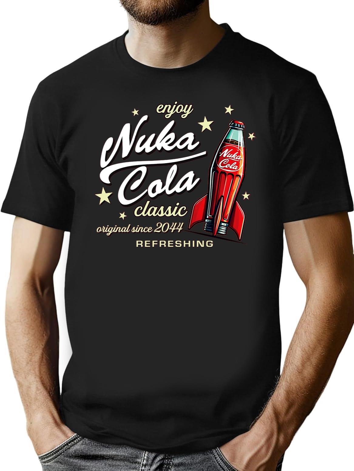 Nuka Cola Ad Dks Black T-Shirt - Black