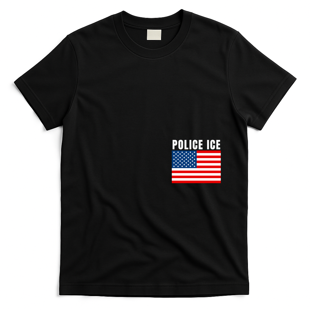Police Ice Us Immigration Agent Uniform T-Shirt - Black