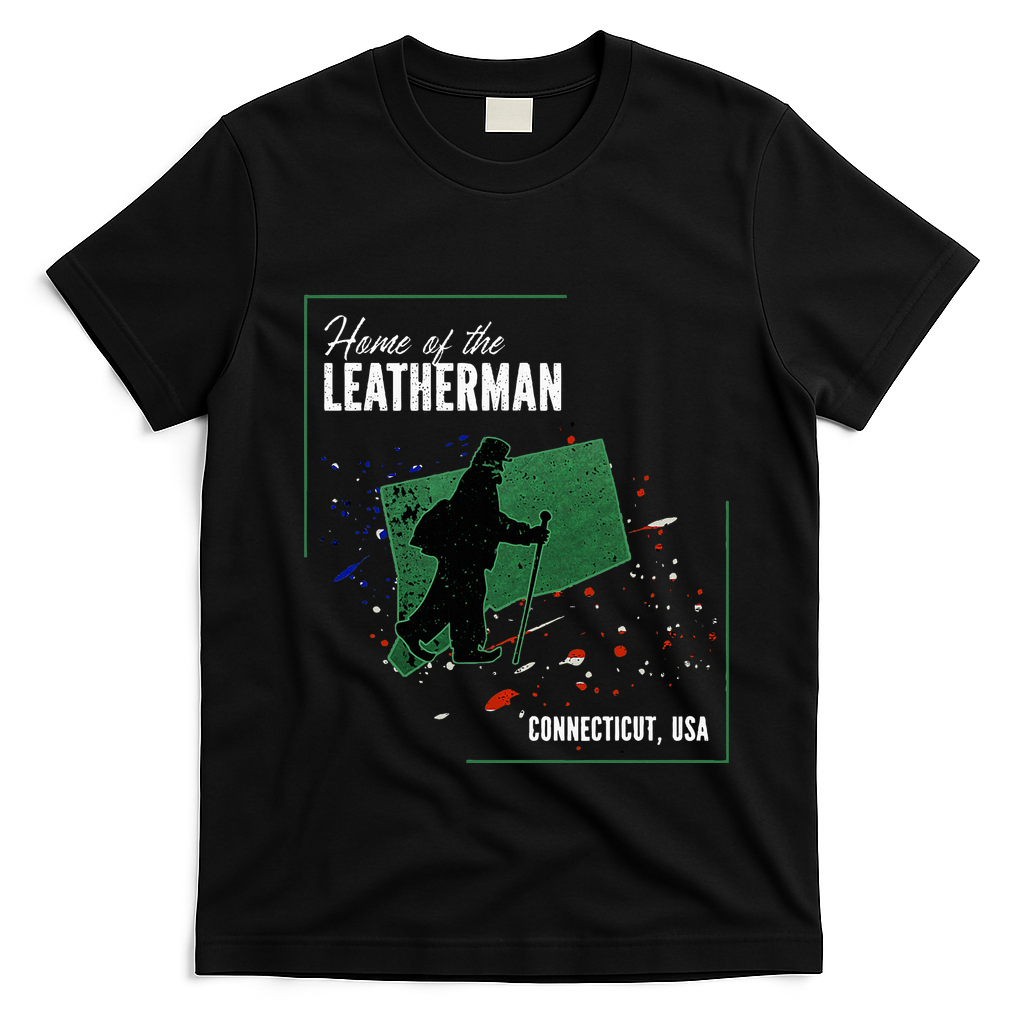 Supernatural Connecticut Cryptid Home Of The Leatherman T-Shirt - Black