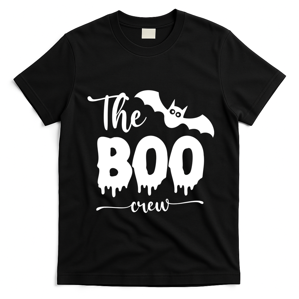 The Boo Crew Haloween Matching T-Shirt - Black