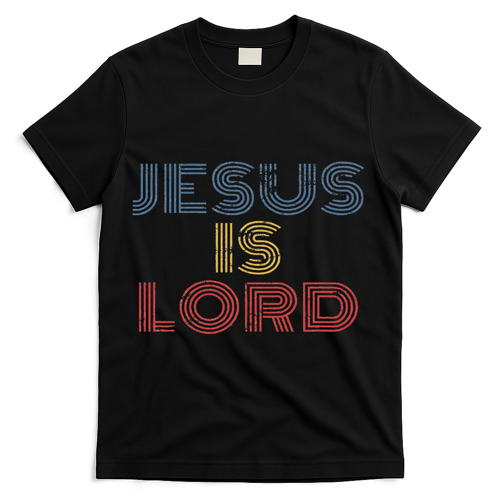 Tell Everyone About Jesus Christ S Jesus Is Lord Cool Christian Worship T-Shirt - Black