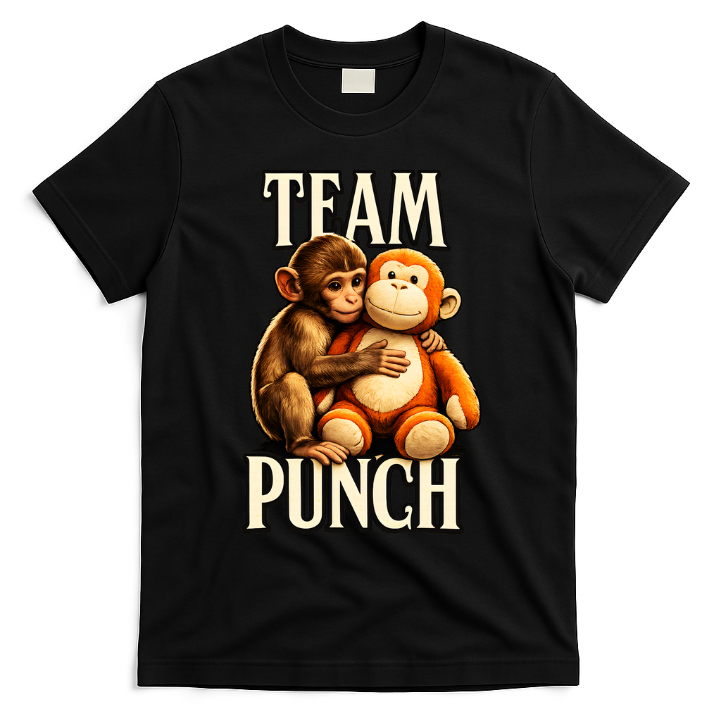 Team Punch Baby Monkey Punch T-Shirt - Black