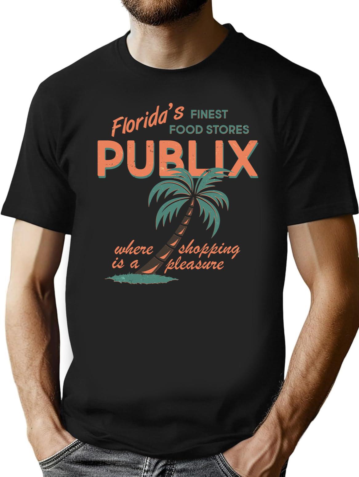 Vintage Publix Florida's Finest Food Stores Black T-Shirt - Black