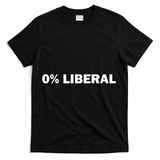 0 Percent Liberal Funny Halloween Costume Gift Idea T-Shirt - Black