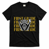 1st First Grade Raccoon Back To School T-Shirt - Black