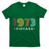 1973 Vintage Retro 50th 51st Birthday Gift T-Shirt - Green