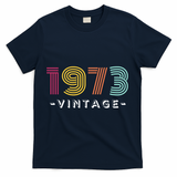 1973 Vintage Retro 50th 51st Birthday Gift T-Shirt - Navy