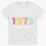 1973 Vintage Retro 50th 51st Birthday Gift T-Shirt - White