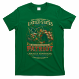 250th Anniversary United States Descendant Of A Patriot T-Shirt - Irish Green