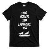2 Two Labrador Retriever Ago Black Yellow Chocolate Lab T-Shirt - Black