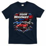 2026 Woodward M1 Mopar Style Car Cruise Classic T-Shirt - Navy Blue
